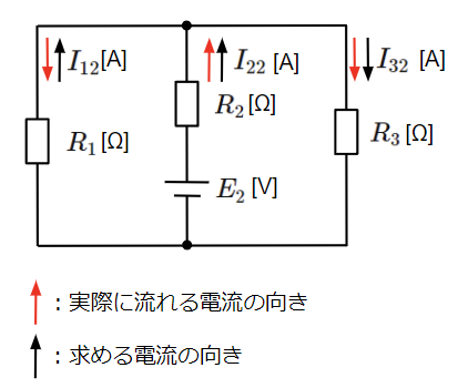 求める電流の向きと実際に流れる電流の向き②